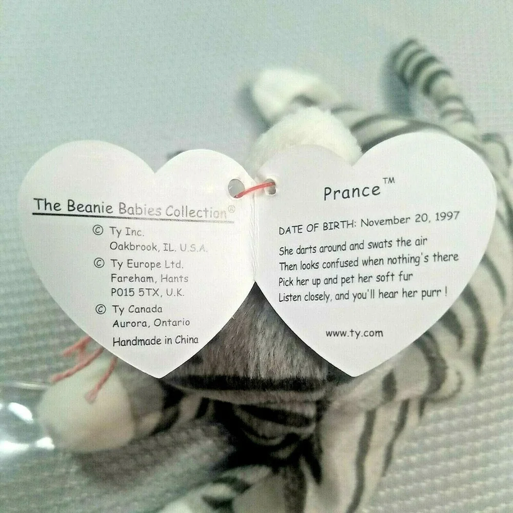 RARE TY RETIRED‎ BEANIE BABY PRANCE 1997 NWT TAG ERRORS